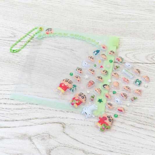 Crayon Shin-chan | Mini Deco Sticker & Slide Case with Ball Chain 105×110×10mm