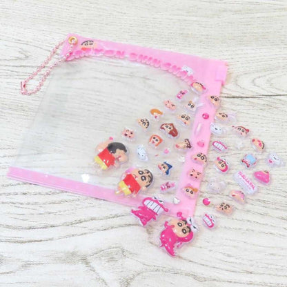 Crayon Shin-chan | Mini Deco Sticker & Slide Case with Ball Chain 105×110×10mm