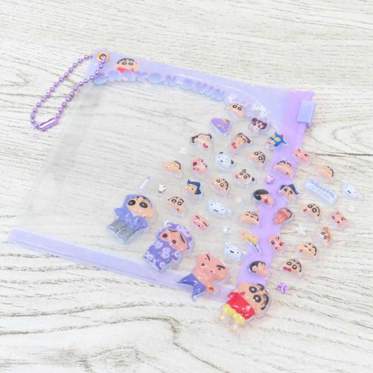 Crayon Shin-chan | Mini Deco Sticker & Slide Case with Ball Chain 105×110×10mm