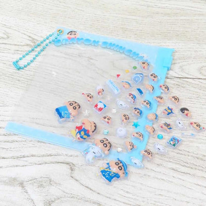 Crayon Shin-chan | Mini Deco Sticker & Slide Case with Ball Chain 105×110×10mm (Shinnosuke Nohara)