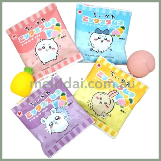 【Best Before 2025.10】Chiikawa | Hanging Mix Ramune 8G×4 Bags (Mixed Flavor)