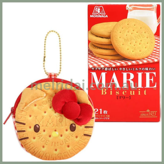 【Best Before 2025.7.31】Sanrio × Morinaga | Hello Kitty Mary Biscuit & Mini Coin Purse 11×4×11cm