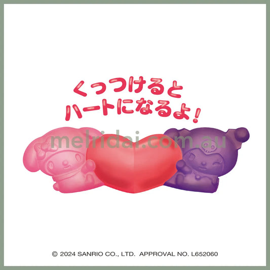 【Best Before 2025.7.6】Heart | Sanrio Kuromi & My Melody 4D Gummies 55G
