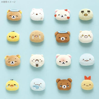 San-X | Rilakkuma Emojis Plush Badge Chairoikoguma Angle 40×60×15Mm