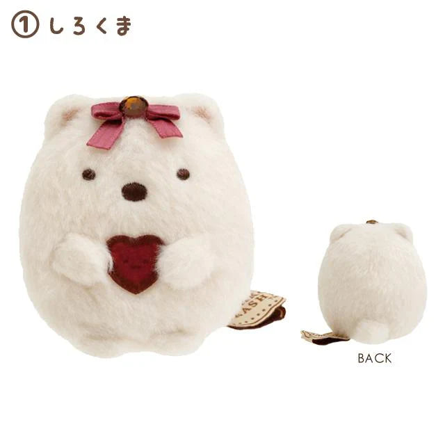 SAN-X | Sumikko Gurashi mini Tenori Plush Doll 60×55×50mm (Chocolate Fair at Sumikko Cafe) Shirokuma 白熊