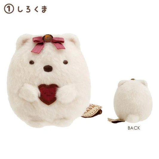 SAN-X | Sumikko Gurashi mini Tenori Plush Doll 60×55×50mm (Chocolate Fair at Sumikko Cafe) Shirokuma 白熊