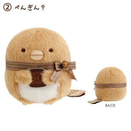 SAN-X | Sumikko Gurashi mini Tenori Plush Doll 60×55×50mm (Chocolate Fair at Sumikko Cafe) Penguin? 绿鹅