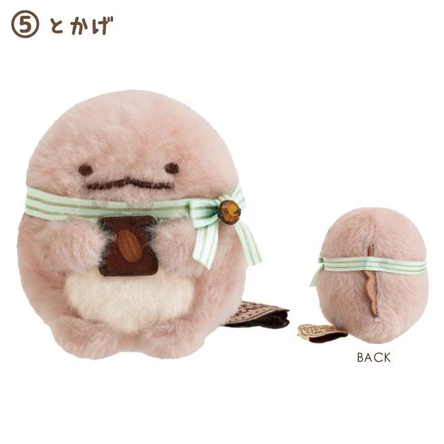 SAN-X | Sumikko Gurashi mini Tenori Plush Doll 60×55×50mm (Chocolate Fair at Sumikko Cafe) Tokage 水龙