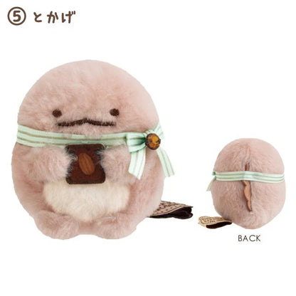 SAN-X | Sumikko Gurashi mini Tenori Plush Doll 60×55×50mm (Chocolate Fair at Sumikko Cafe) Tokage 水龙