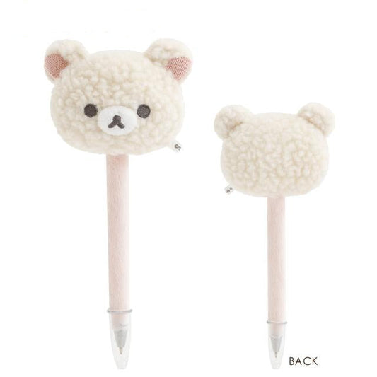 SAN-X | Rilakkuma Korilakkuma Mascot Ballpoint Pen 0.7mm Black (New Basic BOA ITEMS Moko Moko Fluffy)
