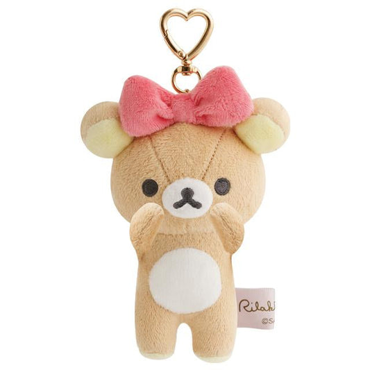 SAN-X | Rilakkuma Keychain Plush Bag Charm Plush Keychain 125×75×60mm (Makeup Rilakkuma)