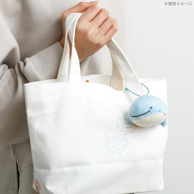 SAN-X | Hanging Plush Keychain Bag Charm 50×65×100mm (Jinbesan and Donut Island)