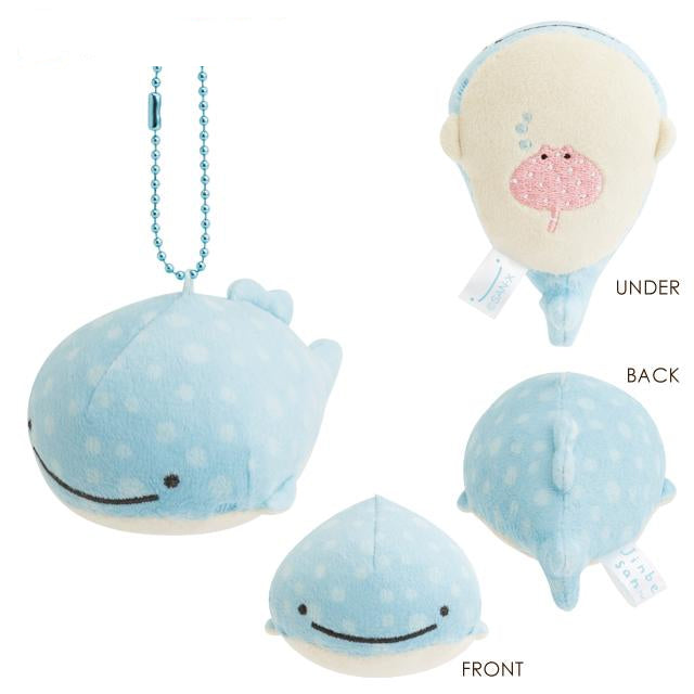 SAN-X | Hanging Plush Keychain Bag Charm 50×65×100mm (Jinbesan and Donut Island)