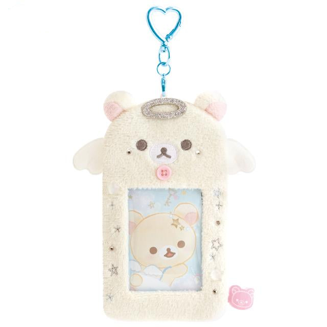 SAN-X | Rilakkuma Korilakkuma Angel Plush Photo Holder Keychain 130×80×15mm (Lots of Korilakkuma)