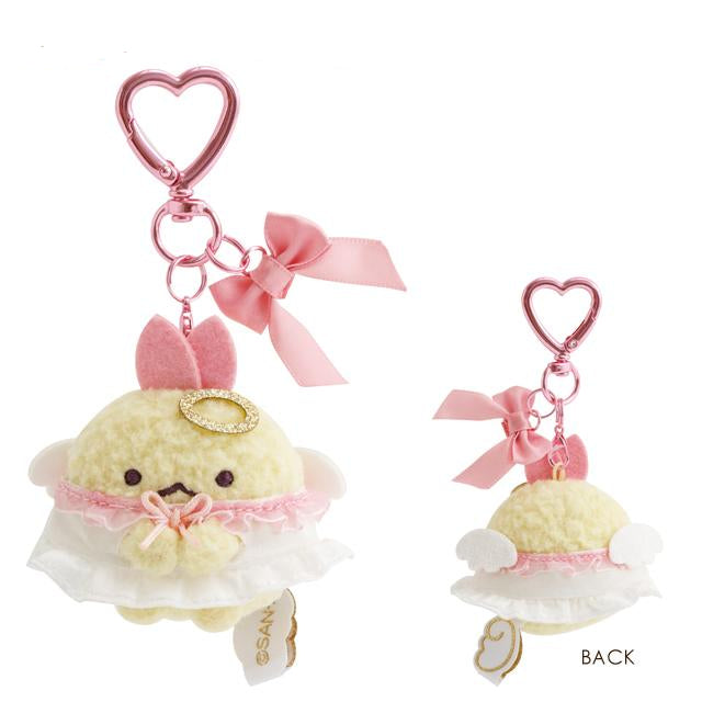 San-X | Sumikko Gurashi Ebiten no Shippo Fried Shrimp Bag Charm Mascot Holder Keychain 55×50×45mm (Angel and Devil's Tail Neko)