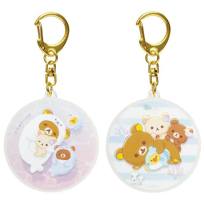 San-X | Acrylic Keyholder (Rilakkuma And Friends Dressed As Sea Creatures) 轻松熊 亚克力挂件 （海洋系列）