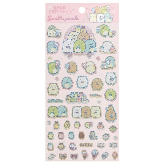 San-X | Sumikko Gurashi Sparkling Prism Stickers Set (Pink)
