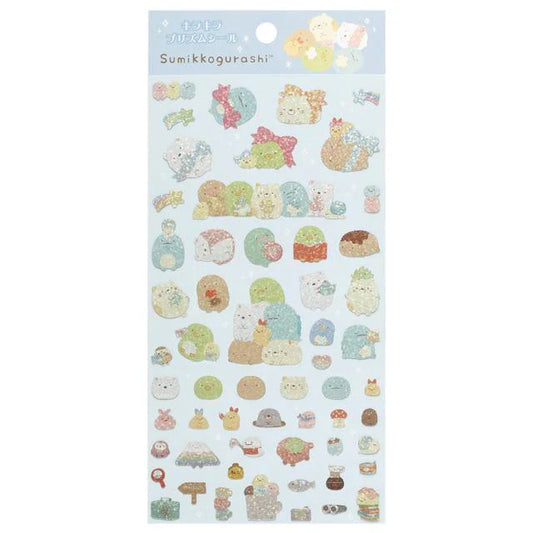 San-X | Sumikko Gurashi Sparkling Prism Stickers Set (Blue)