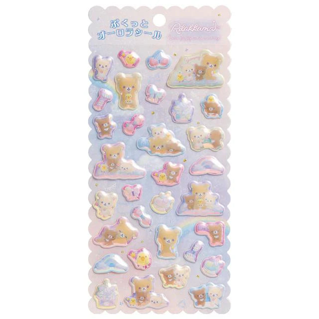 San-X | Rilakkuma Pukutto Aurora Stickers 200Mm X 95Mm (Sweets)