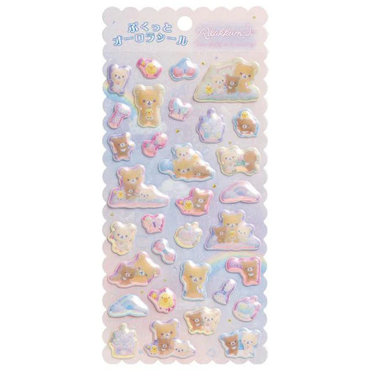 San-X | Rilakkuma Pukutto Aurora Stickers 200Mm X 95Mm (Sweets)