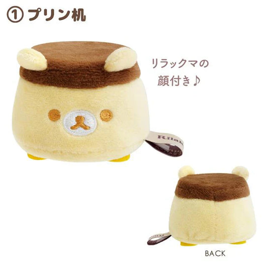 San-X | Rilakkuma Tenori Plush Toy Furniture 50×65×65Mm (Lovely House) 1.Pudding Desk