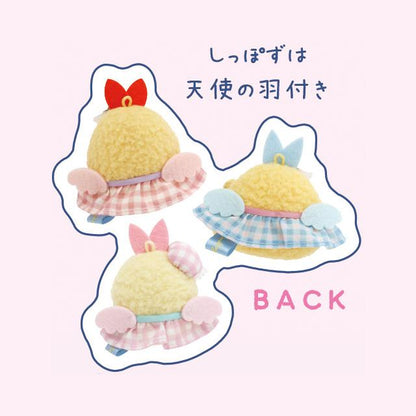 SAN-X | Sumikko Gurashi Tenori Plush Toy 60mm Approx. (Dreaming Idol Gingham Angel Wings)