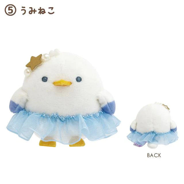 SAN X | Sumikko Gurashi mini Tenori Plush Doll Set 60×60×45mm (Penguin Lagoon) 5 Umineko