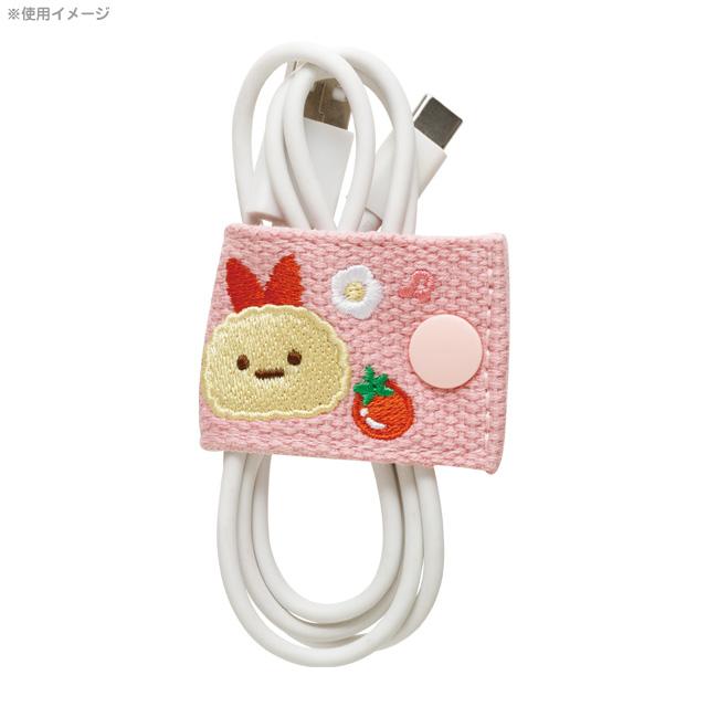SAN-X | Sumikko Gurashi Ebifurai no Shippo Cord Holder Embroidered 40×105mm