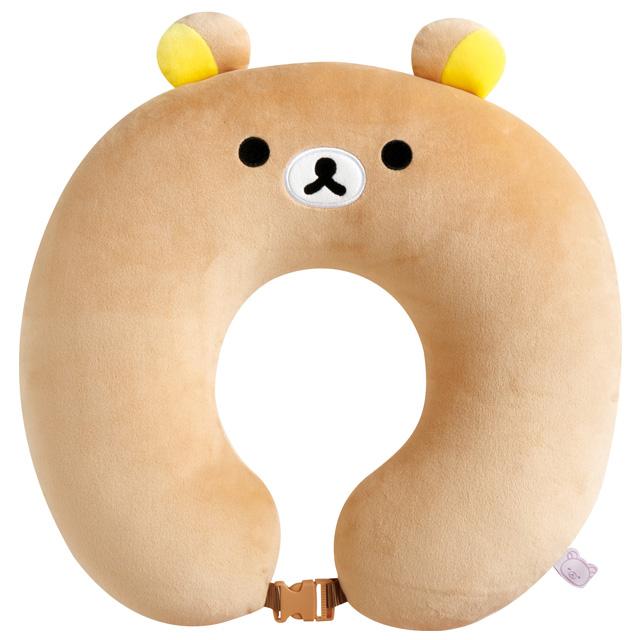 SAN-X | Rilakkuma Sleeping Neck Pillow 310 x 320 x 90mm (Rilakkuma Sleeping Together Series)