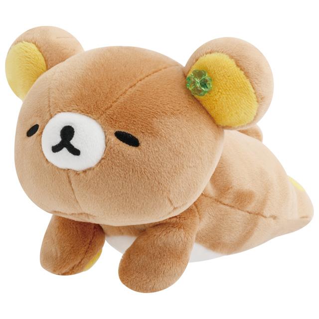 SAN-X | Rilakkuma Lying Down Plush Toy Plush Doll 130x155x190mm (Chairoikoguma's Kumakyun Days)