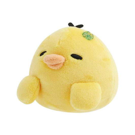SAN-X | Rilakkuma Kiiroitori Lying Down Plush Toy Plush Doll 130x155x190mm (Chairoikoguma's Kumakyun Days)