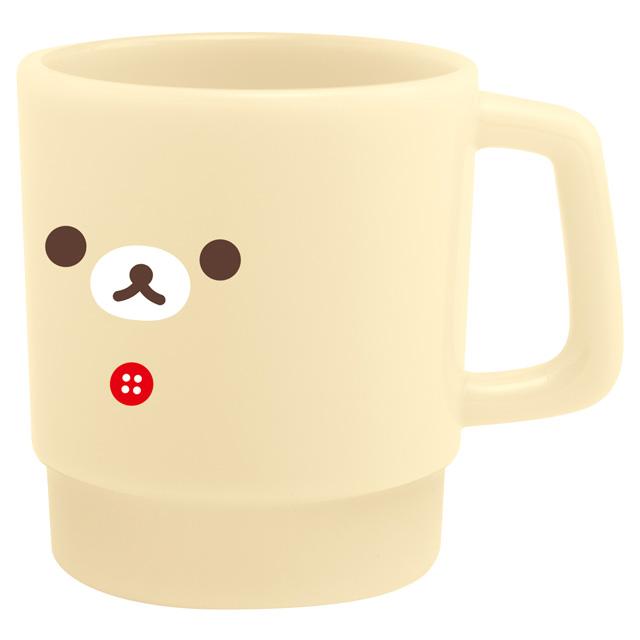 SAN-X | Rilakkuma Korilakkuma Face Stacking Plastic Cup 95×Φ85mm