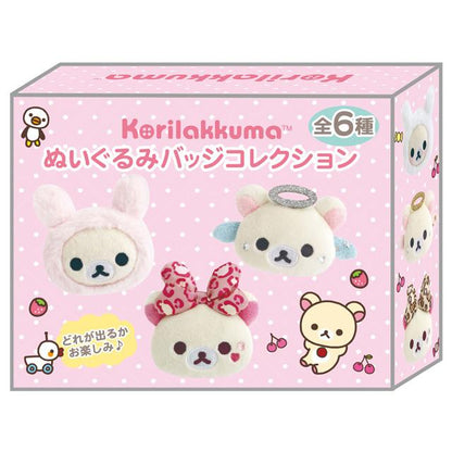 SAN-X | Korilakkuma Secret Plush Badge Blind Box 50×65×20mm (Lots of Korilakkuma)