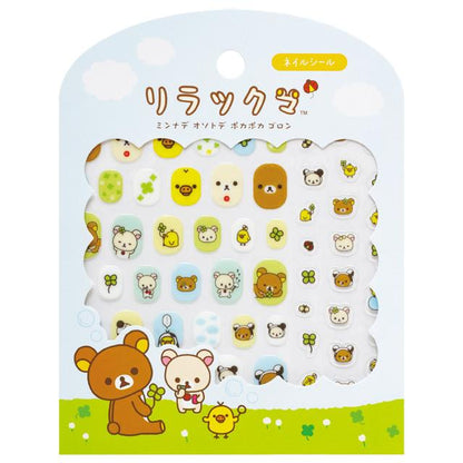 SAN-X | Kiiroitori & Korilakkuma & Rilakkuma Deco Petit Sticker 130×100mm (Miracle Cute Clover)