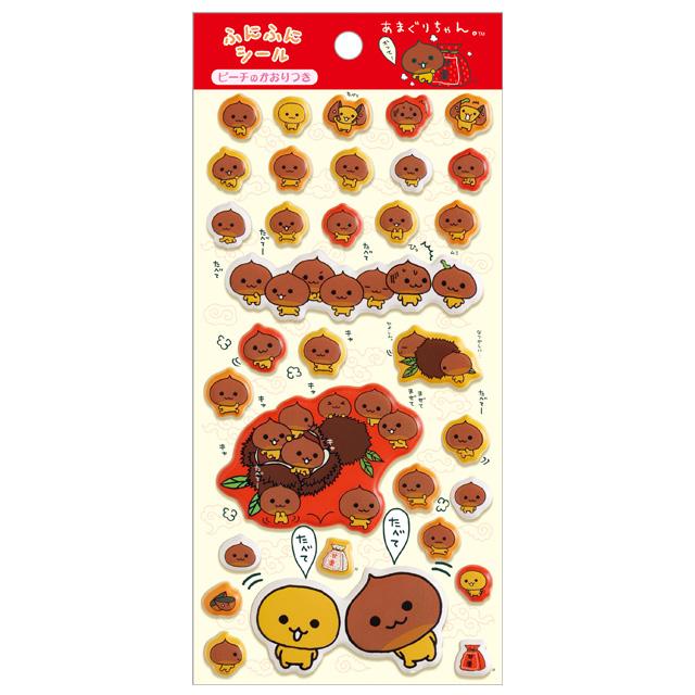 San-X | Amaguri-chan FuniFuni Puffy Squishy Sticker 200×95mm (San-X Universe)