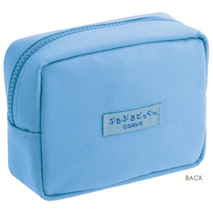 SAN-X | Buru Buru Dog Cosmetic Embroidered Pouch 90×120×50mm (San-X Universe Blue)