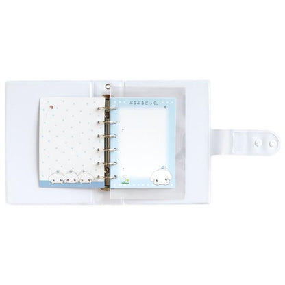SAN-X | Buru Buru Dog Large Capacity 6-Hole Sticker Binder Organizer 175×125×40mm