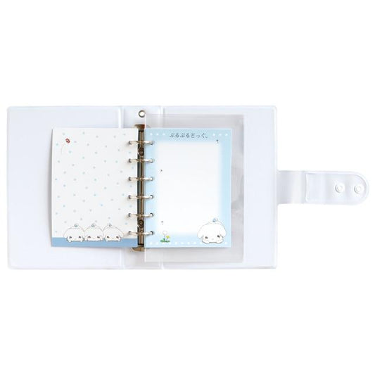 SAN-X | Buru Buru Dog Large Capacity 6-Hole Sticker Binder Organizer 175×125×40mm