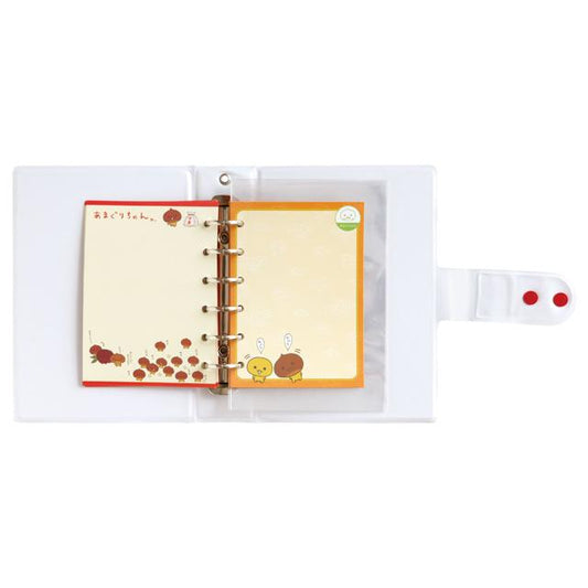 SAN-X | Amaguri-chan Large Capacity 6-Hole Sticker Binder Organizer 175×125×40mm