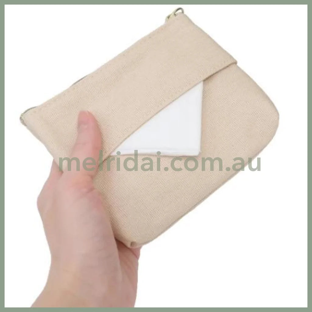 BREAD DOROBO | Embroidery Patterns Tissue Case Pouch with Zipper W135×H100×D10mm