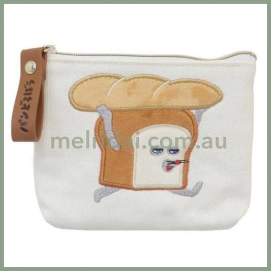 BREAD DOROBO | Embroidery Patterns Tissue Case Pouch with Zipper W135×H100×D10mm