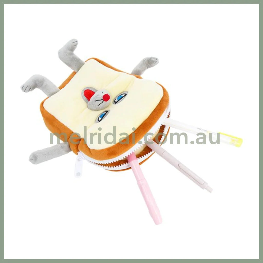 BREAD DOROBO | Reversible Pen Case Pouch 165×175×40mm (Bread Thief)