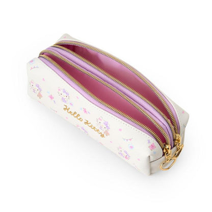 SANRIO | Double Zipper Pen Case Pencil Pouch 18.5×6×6cm (Hello Kitty)