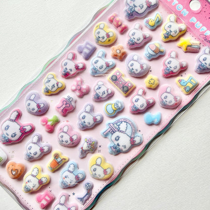 Tamagotchi | Crux Lovelitchi Cotton Puffy Seal Sticker 200x100x8mm