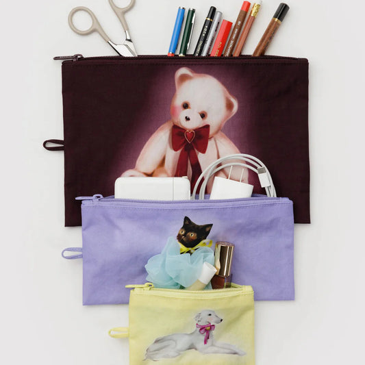 Baggu Flat Pouch Set (Fancy Animals)