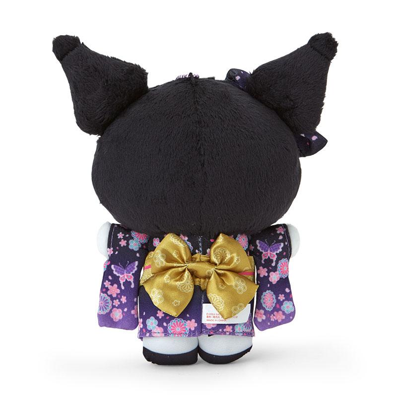 Sanrio | Kuromi Mascot Holder Plush Keychain 18×7×15Cm (Kimono/ Sakura 2024)