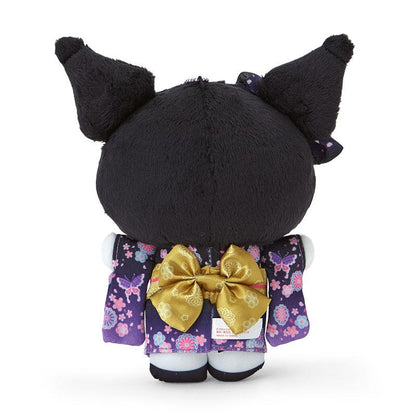 Sanrio | Kuromi Mascot Holder Plush Keychain 18×7×15Cm (Kimono/ Sakura 2024)