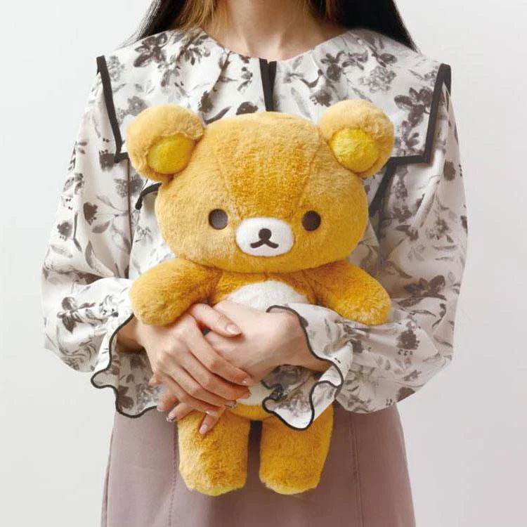 San-X | Rilakkuma Fluffy Plush Doll M 400×250×120Mm (Lovely House)