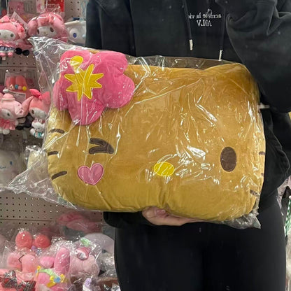 SANRIO | Hello Kitty Wink Die cut Cushion Plush 430×330×110mm (Tan Swimsuit Party)