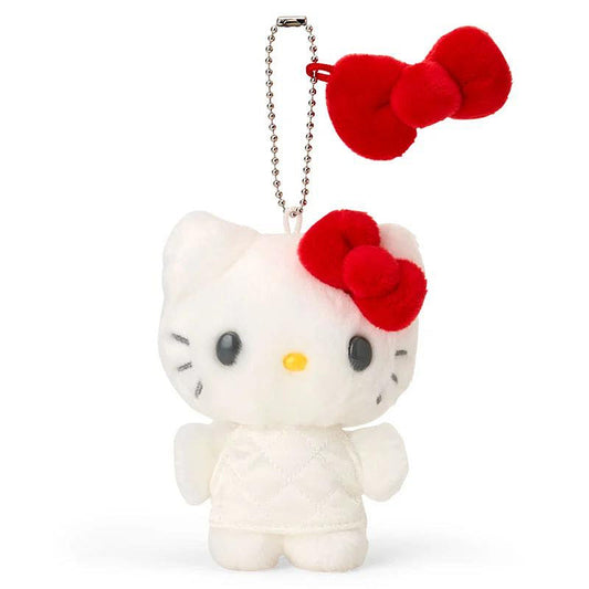 SANRIO | Hello Kitty Mascot Holder Bag Charm Plush Keychain White 80×50×100mm (Miniature Quilt)